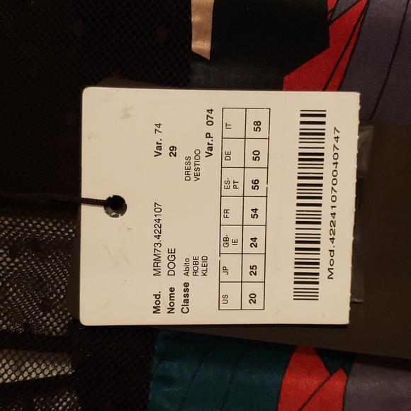 Marina Rinaldi Plus Size Dress U.S. 20 Multi-Colored Pattern - Picture 4 of 7